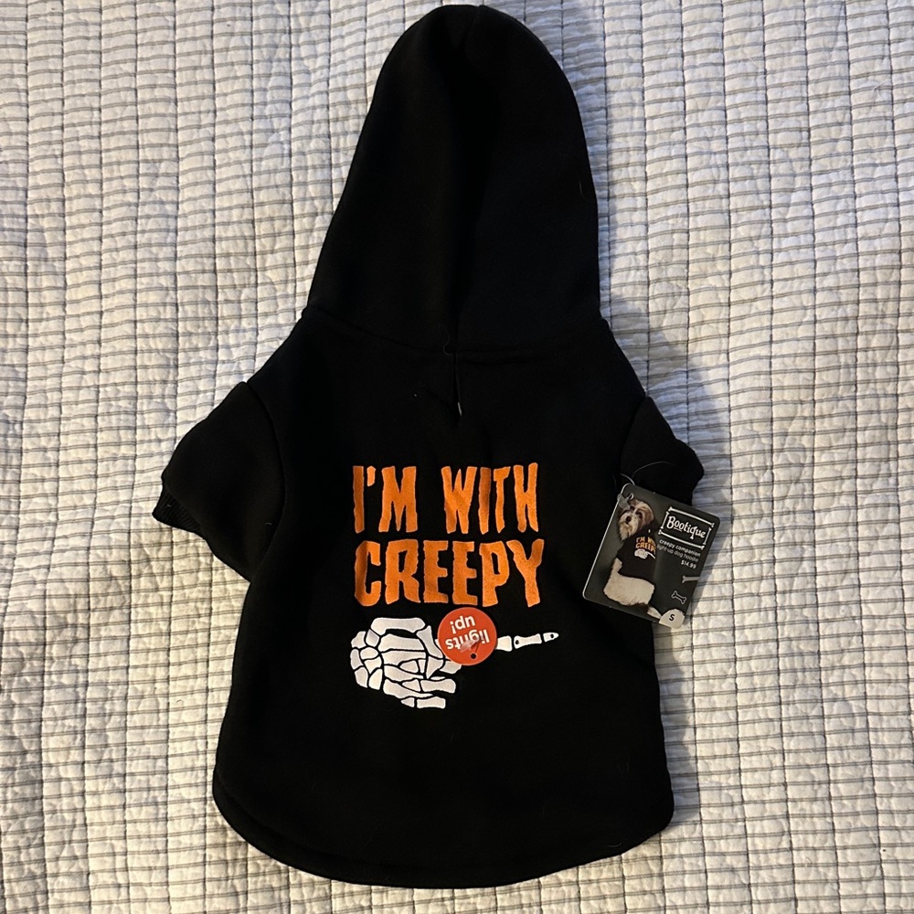 Bootique Black and Orange Dog Hoodie